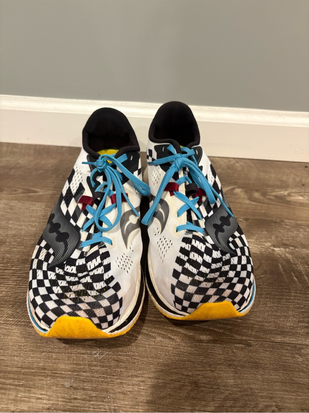 Saucony Endorphin Pro 2 Checkerboard Racing Shoes Running Sneakers Men's 12